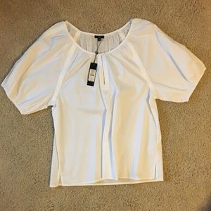 Talbots size medium white top NEW WITH TAGS